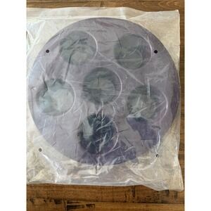 Epicure Muffin Maker Silicone Pan Purple 6 Cup Microwave Oven Safe 1001210
